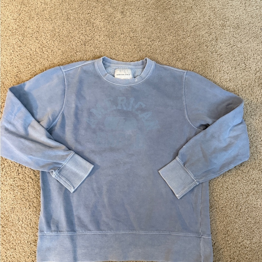American Eagle Outfitters Light Blue Crewneck Sweater - Picture 1 of 7
